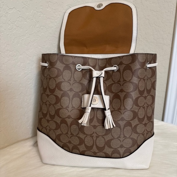 Disney X Coach Elle Backpack In Signature Canvas With Dumbo - Picture 8 of 12